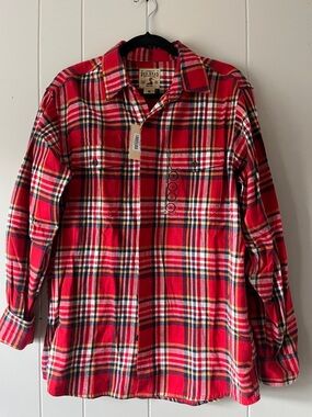 RedHead Red and Black Plaid Button-Front Shirt